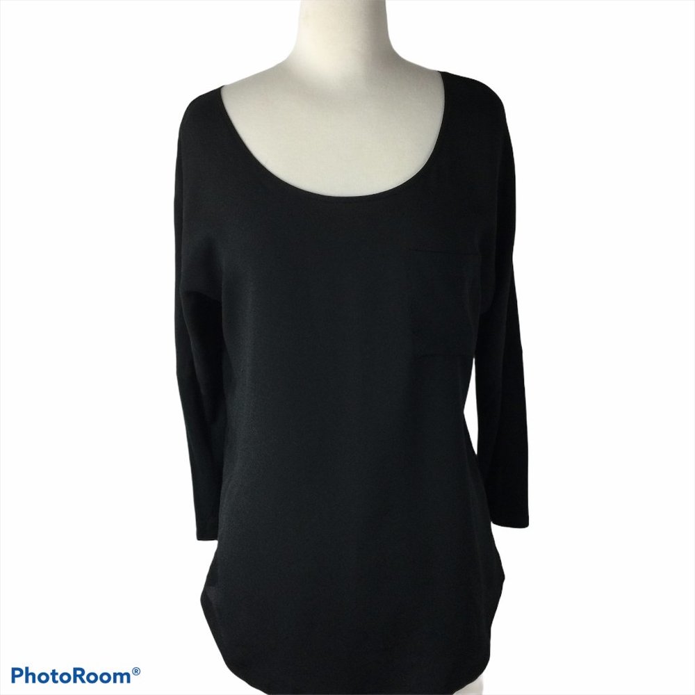 Banana Republic Black‎ Top, 3/4 Sleeves, Size Small